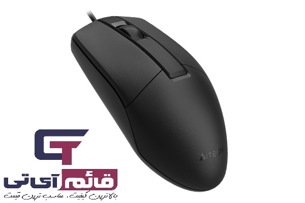 ماوس سیم دار بدون صدا ایفورتک مدل MOUSE A4TECH OP-330 S در قائم آی تی 