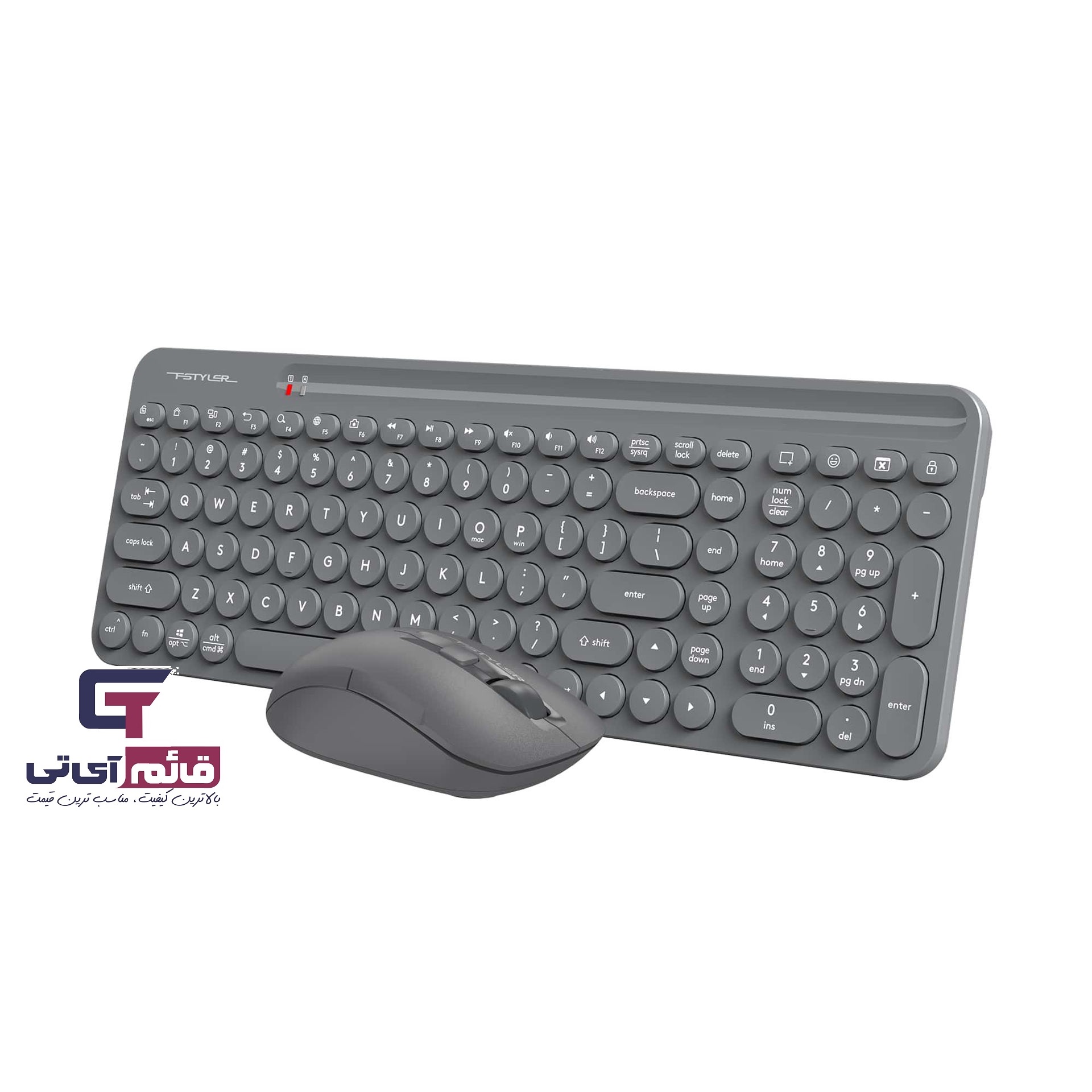 کیبورد و ماوس بیسیم ایفورتک مدل Wireless Keyboard & Mouse A4tech FG 3300 Air2 در قائم آی تی 