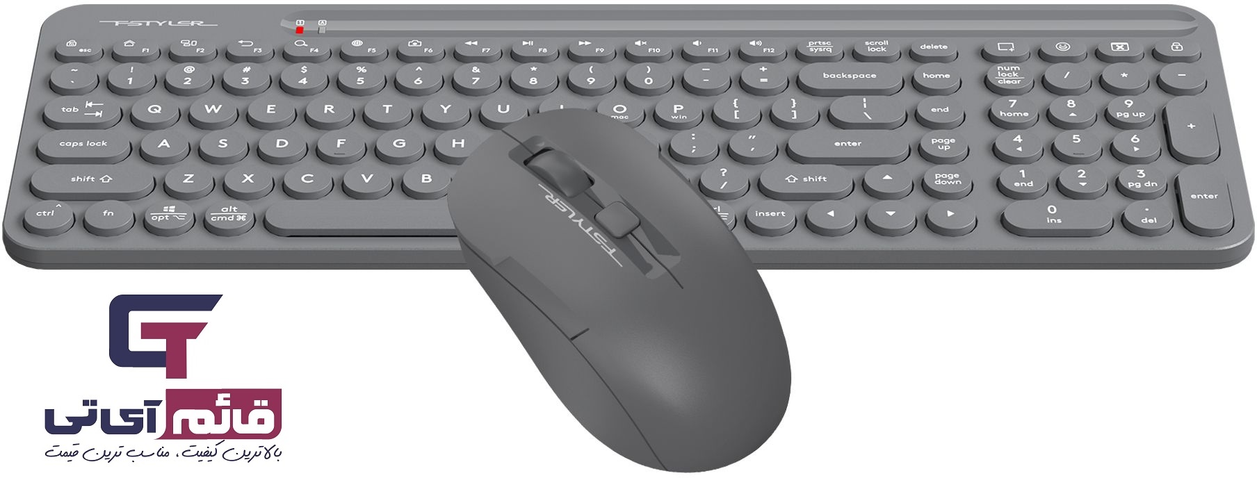 کیبورد و ماوس بیسیم ایفورتک مدل Wireless Keyboard & Mouse A4tech FG 3300 Air2 در قائم آی تی 