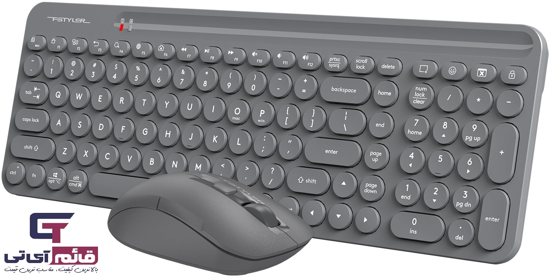 کیبورد و ماوس بیسیم ایفورتک مدل Wireless Keyboard & Mouse A4tech FG 3300 Air2 در قائم آی تی 