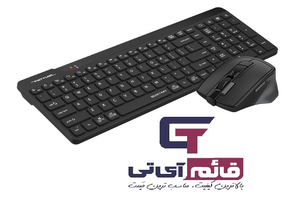 کیبورد و ماوس بیسیم ایفورتک مدل Wireless Keyboard & Mouse A4tech FG 2400 Air2 در قائم آی تی 