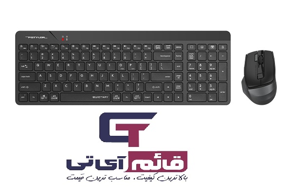 کیبورد و ماوس بیسیم ایفورتک مدل Wireless Keyboard & Mouse A4tech FG 2400 Air2 در قائم آی تی 