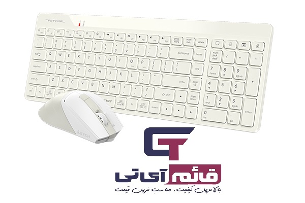 کیبورد و ماوس بیسیم ایفورتک مدل Wireless Keyboard & Mouse A4tech FG 2400 Air2 در قائم آی تی 