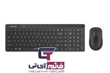 بهترین قیمت،خرید و مشخصات کیبورد و ماوس بیسیم ایفورتک مدل Wireless Keyboard & Mouse A4tech FG2300 Air در قائم آی تی 