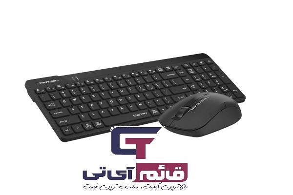 بهترین قیمت،خرید و مشخصات کیبورد و ماوس بیسیم ایفورتک مدل Wireless Keyboard & Mouse A4tech FG2300 Air در قائم آی تی 