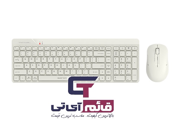 بهترین قیمت،خرید و مشخصات کیبورد و ماوس بیسیم ایفورتک مدل Wireless Keyboard & Mouse A4tech FG2300 Air در قائم آی تی 