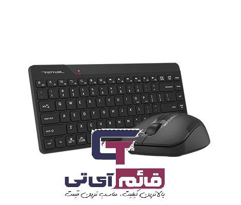 کیبورد و ماوس بیسیم دوحالته ای فورتک مدل Dual Mode Wireless Keyboard & Mouse A4tech FG2200 Air2 Mini در قائم آی تی