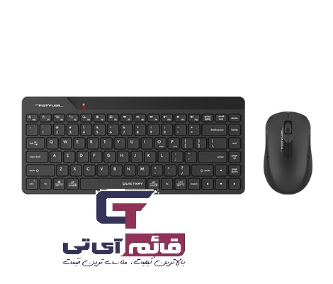 کیبورد و ماوس بیسیم دوحالته ای فورتک مدل Dual Mode Wireless Keyboard & Mouse A4tech FG2200 Air2 Mini در قائم آی تی