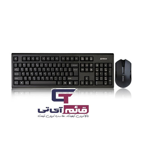 کیبورد و ماوس بیسیم  ایفورتک مدل KEYBOARD MOUSE WIRELESS A4TECH  3000 N