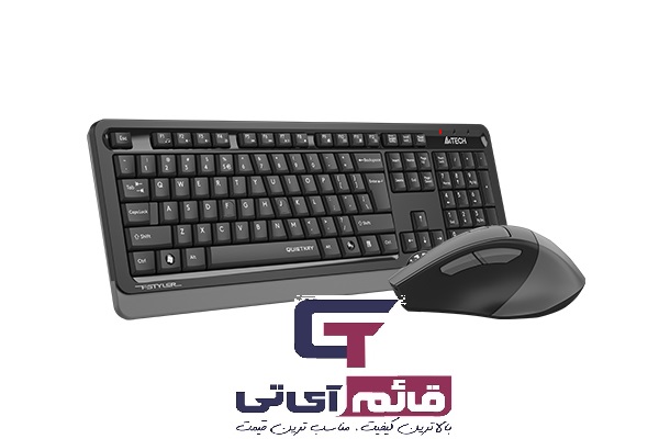 کیبورد و ماوس بدون سیم ای فورتک مدل Keyboard & Mouse Wireless A4tech FG 1035 در قائم آی تی 