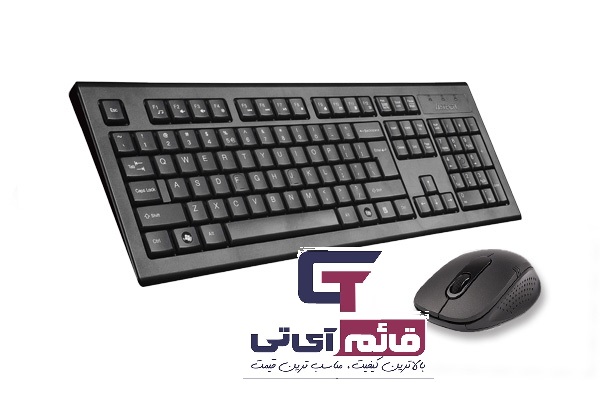 کیبورد و ماوس بی سیم ایفورتک مدل KEYBOARD MOUSE A4TECH WIRLESS 7100N در قائم آی تی 