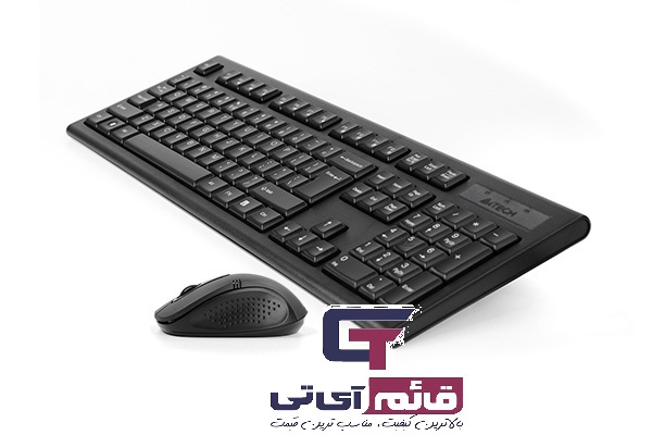 کیبورد و ماوس بی سیم ایفورتک مدل KEYBOARD MOUSE A4TECH WIRLESS 7100N در قائم آی تی 