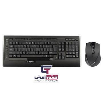 کیبورد و ماوس بی سیم ایفورتک مدل KEYBOARD MOUSE A4TECH 9300f در قائم آی تی 