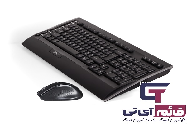 کیبورد و ماوس بی سیم ایفورتک مدل KEYBOARD MOUSE A4TECH 9300f در قائم آی تی 