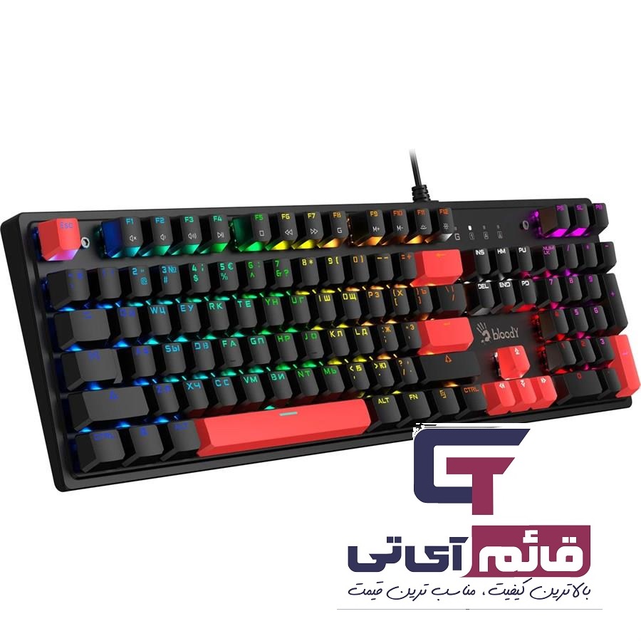 کیبورد گیمینگ مکانیکال ایفورتک سری بلادی مدل Mechanical RGB Gaming Keyboard A4tech Bloody S510R در قائم آی تی 