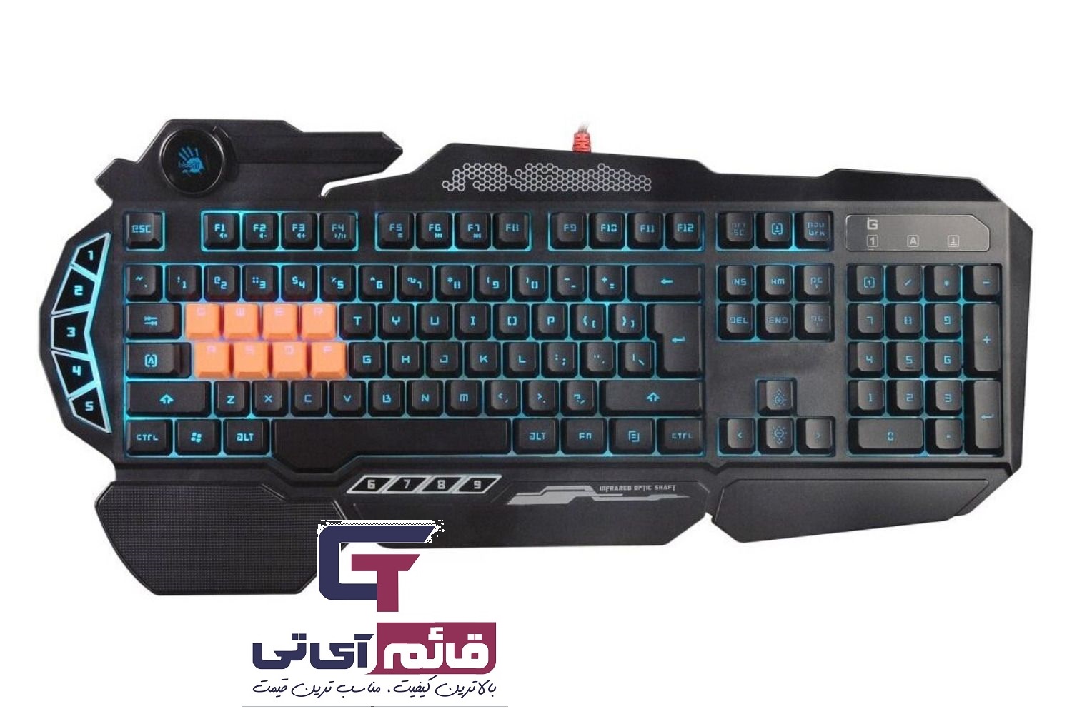 کیبورد گیمینگ مکانیکال ایفورتک سری بلادی  مدل  Gaming Mechanical Keyboard A4TECH BLOODY B-318 در قائم آی تی 