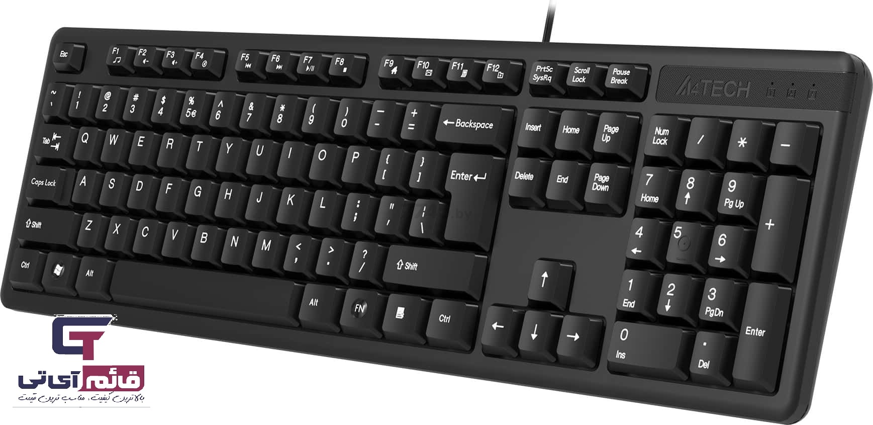 کیبورد سیم دار ایفورتک مدل KEYBOARD A4TECH KK 3 در قائم آی تی 