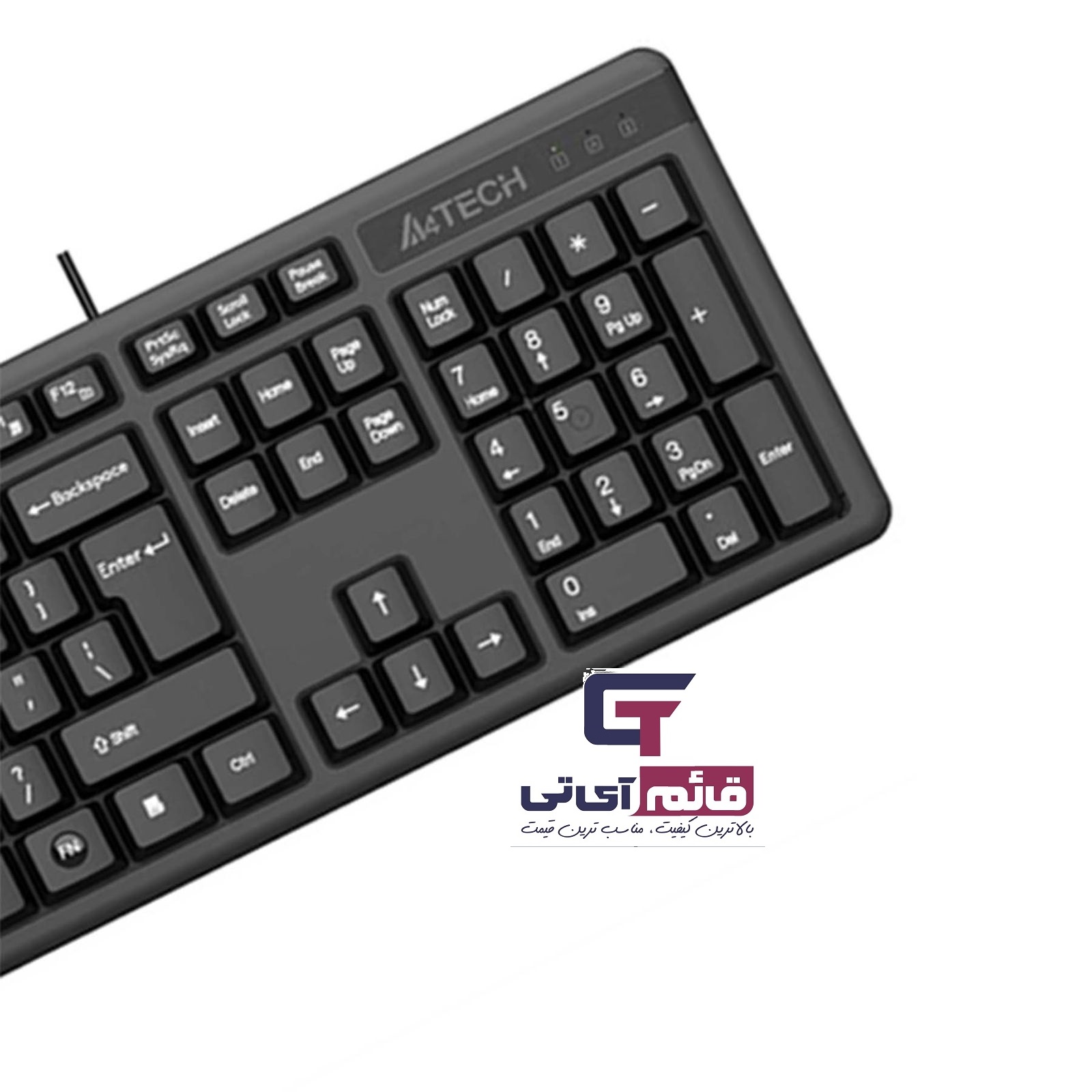 کیبورد سیم دار ایفورتک مدل KEYBOARD A4TECH KK 3 در قائم آی تی 