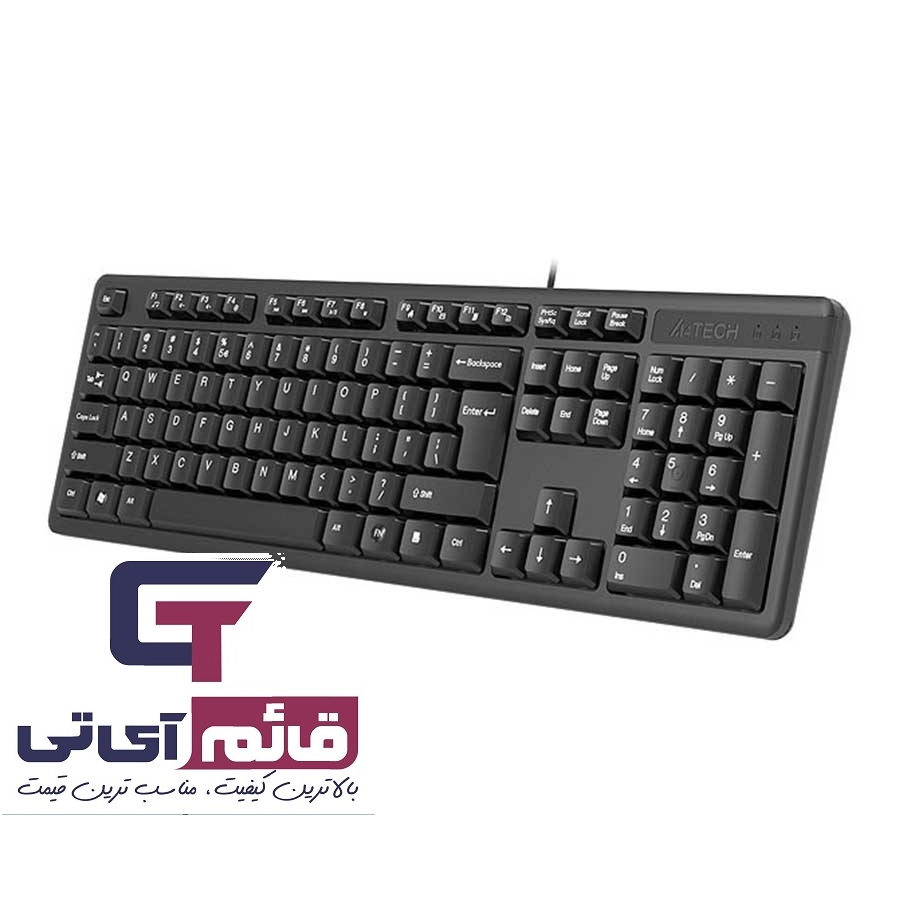 کیبورد سیم دار ایفورتک مدل KEYBOARD A4TECH KK 3 در قائم آی تی 