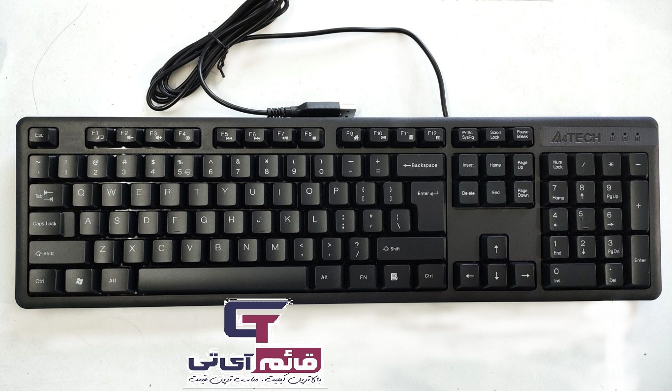 کیبورد سیم دار ایفورتک مدل KEYBOARD A4TECH KK 3 در قائم آی تی 