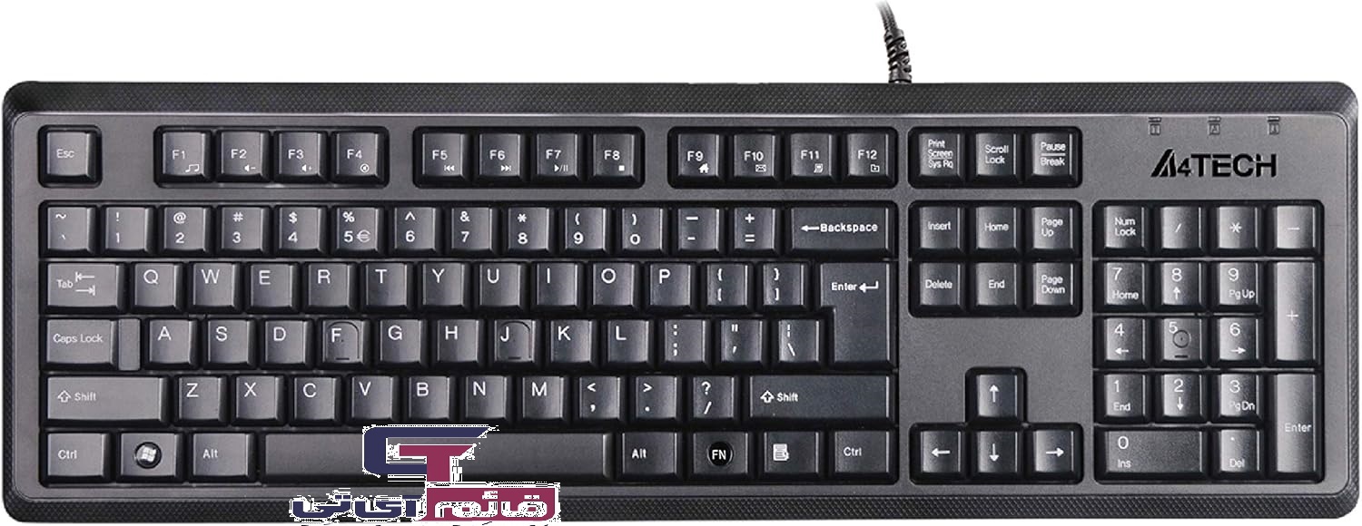 کیبورد سیم دار ایفورتک مدل Wired  Keyboard  A4tech  KR 92 در قائم آی تی 