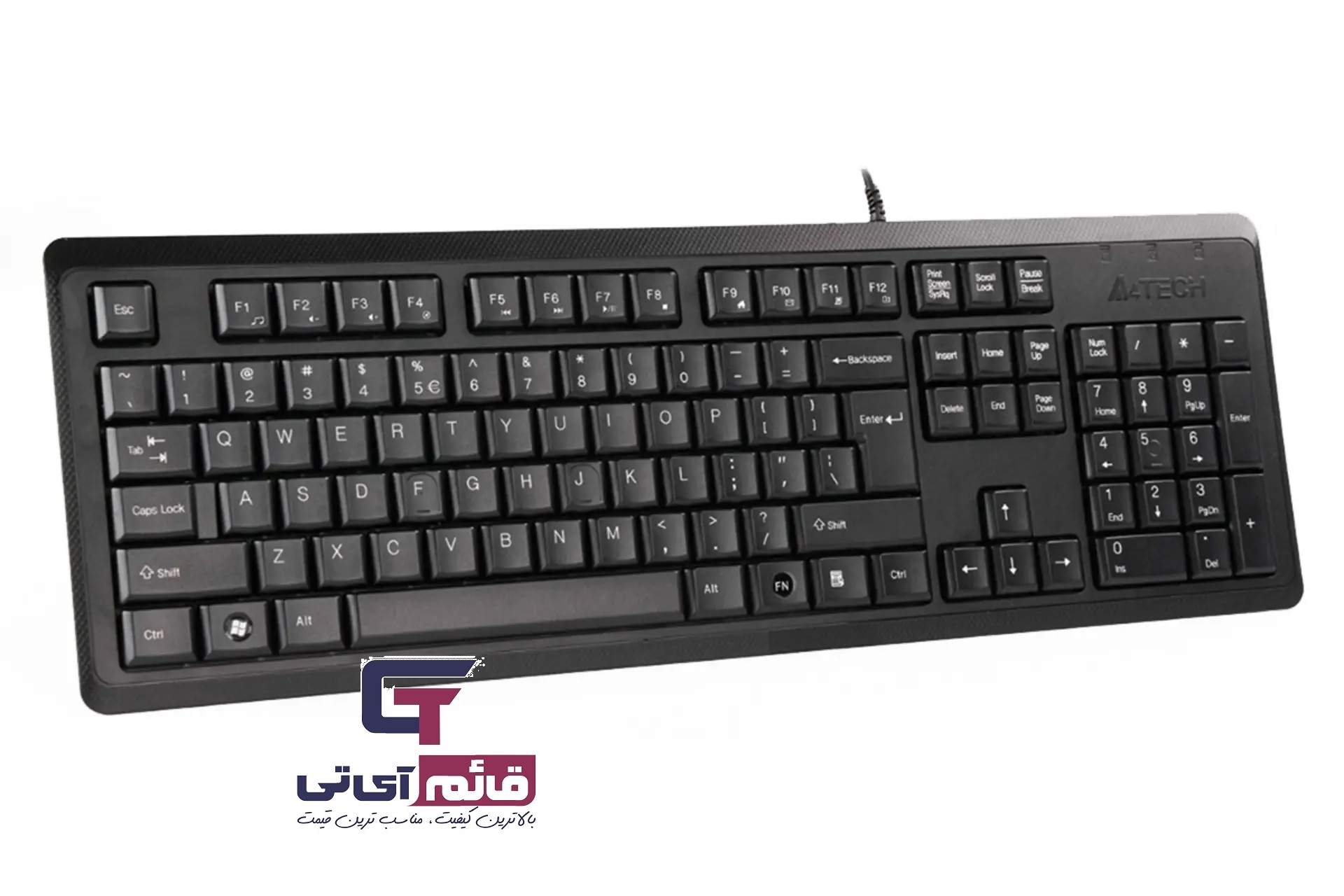 کیبورد سیم دار ایفورتک مدل Wired  Keyboard  A4tech  KR 92 در قائم آی تی 