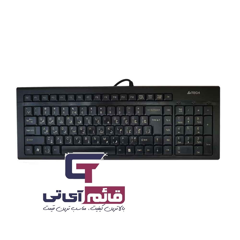 کیبورد سیم دار ایفورتک مدل KEYBOARD A4TECH KR- 83 در قائم آی تی 