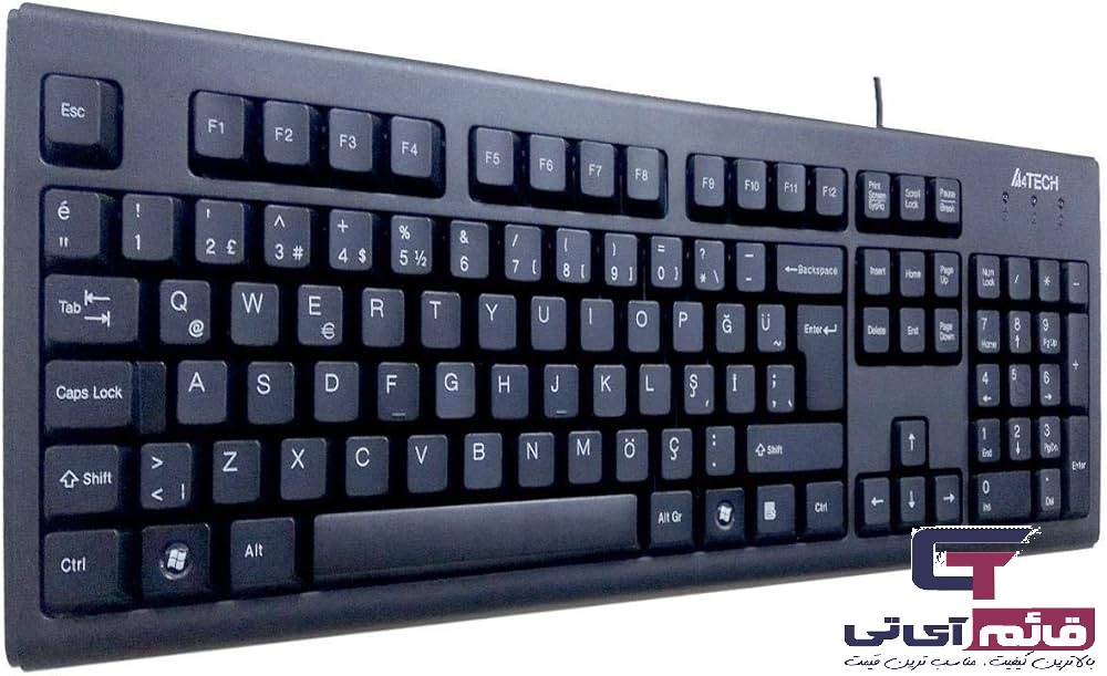 کیبورد سیم دار ایفورتک مدل Wired Keyboard  A4TECH KM-720 در قائم آی تی 