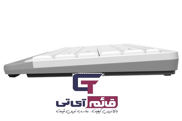 کیبورد سیم دار مینی ایفورتک مدل Mini Wired Keyboard A4TECH FK-11 White در قائم آی تی 