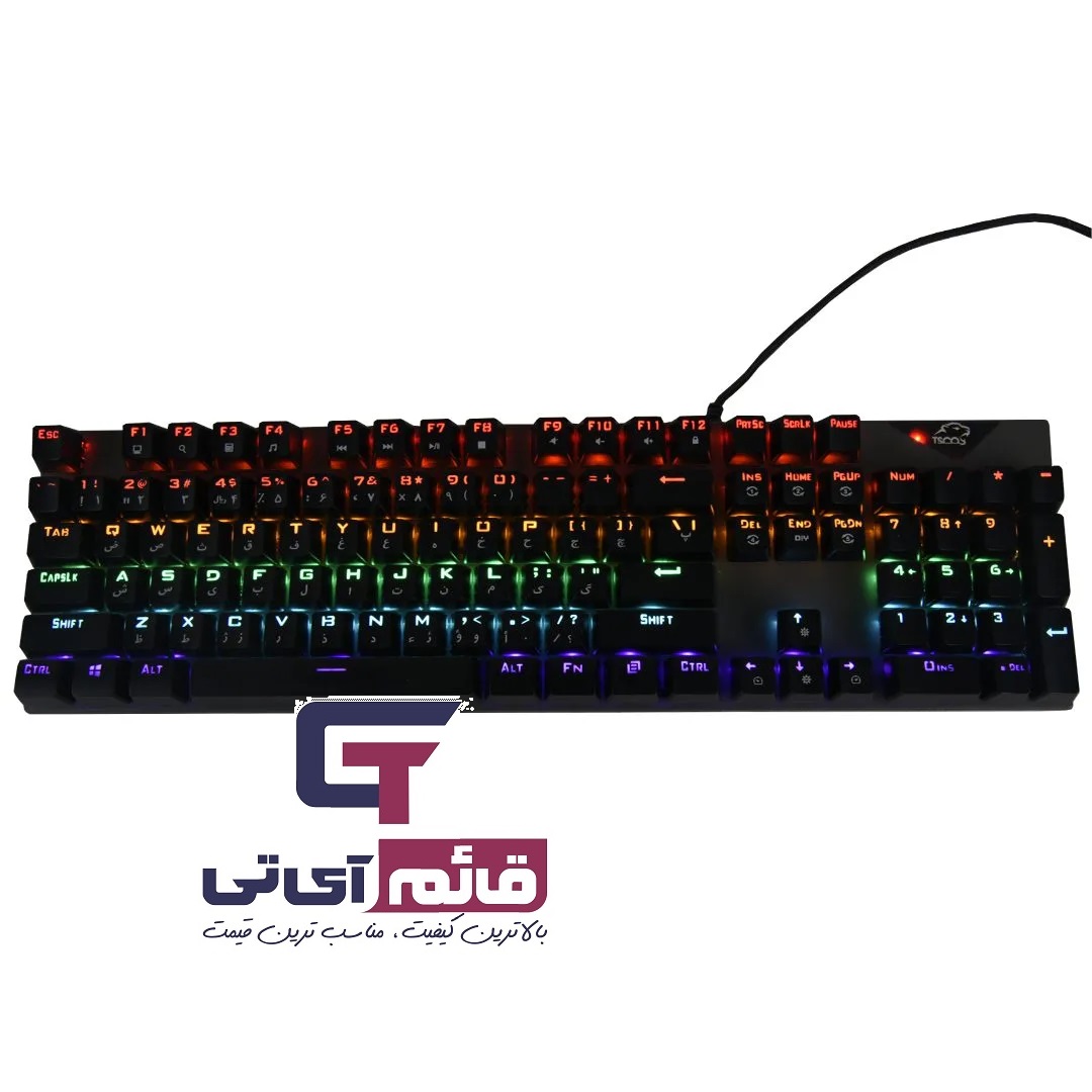 کیبورد گیمینگ مخصوص تسکو مدل KEYBOARD GAMING TSCO GK 8130 در قائم آی تی 