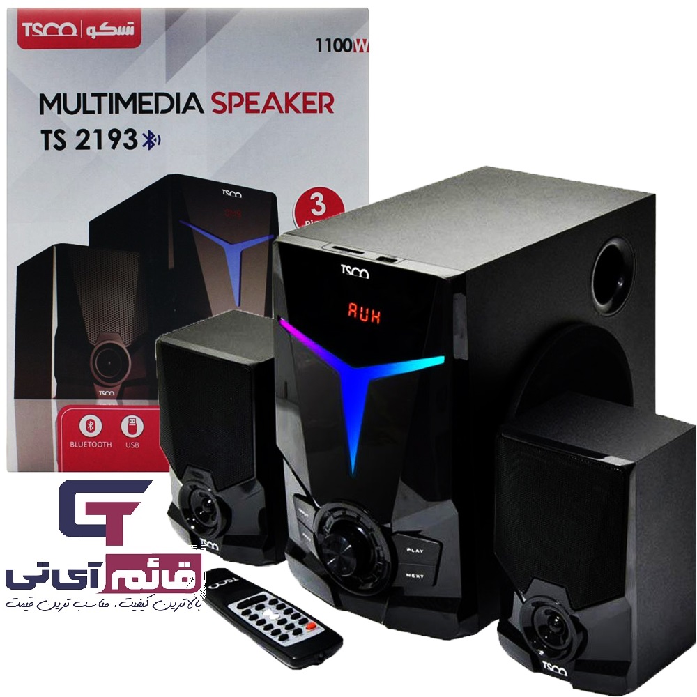 خرید،قیمت و مشخصات اسپیکر بلوتوثی تسکو مدل   Desktop Bluetooth Speaker TSCO TS-2193 - قائم آی تی