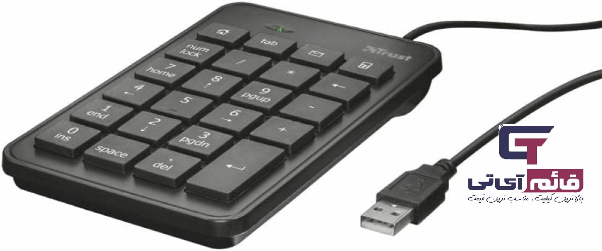 خرید و قیمت نامبر پد (کیبورد اعداد) تراست مدل USB Numeric Keyboard Trust Xalas در قائم آی تی 