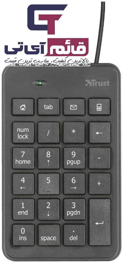 خرید و قیمت نامبر پد (کیبورد اعداد) تراست مدل USB Numeric Keyboard Trust Xalas در قائم آی تی 