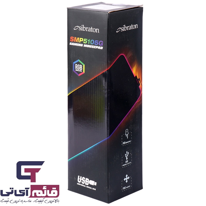 پد ماوس گیمینگ سیبراتون مدل Gaming Mouse Pad RGB Sibraton 80 * 30 SMP5105G در قائم آی تی 