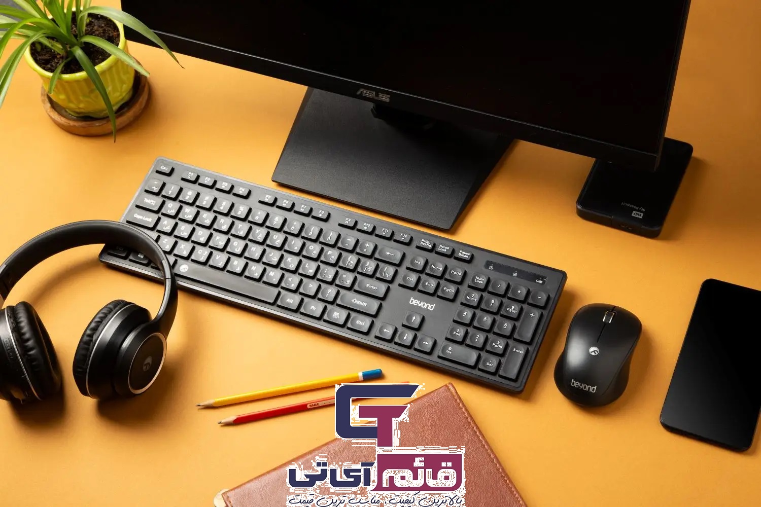 کیبورد و ماوس بی سیم بیاند مدل Wireless Keyboard & Mouse Beyond BMK 5660 در قائم آی تی 