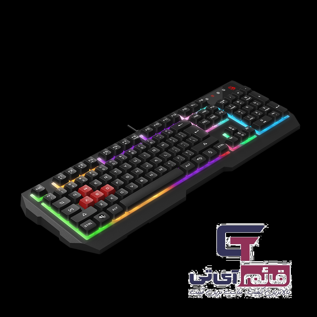 کیبورد گیمینگ سیمدار ای فورتک سری بلادی مدل Keyboard Gaming A4tech Bloody B-135N  در قائم آی تی 