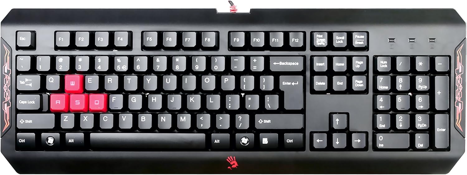 کیبورد مخصوص بازی ای فورتک مدل KEYBOARD GAMING A4TECH BLOODY Q-100 در قائم آی تی 