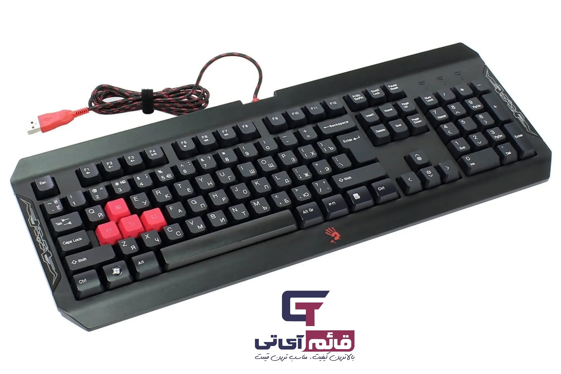 کیبورد مخصوص بازی ای فورتک مدل KEYBOARD GAMING A4TECH BLOODY Q-100 در قائم آی تی 