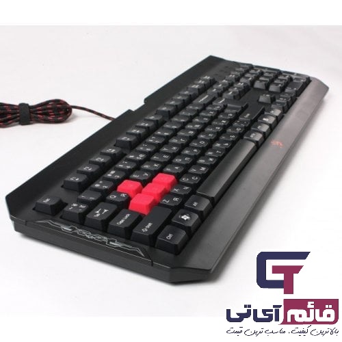 کیبورد مخصوص بازی ای فورتک مدل KEYBOARD GAMING A4TECH BLOODY Q-100 در قائم آی تی 