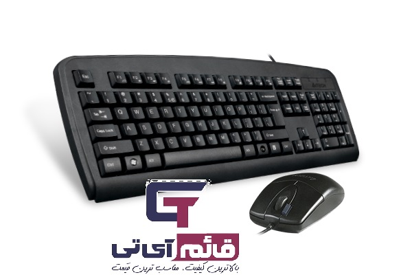 کیبورد و ماوس ایفورتک مدل KEYBOARD MOUSE A4TECH KB-72620D  در قائم آی تی 