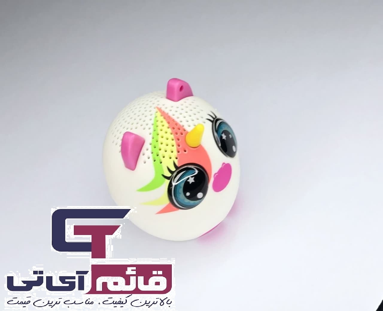 اسپیکر بلوتوثی عروسکی گرین لاین مدل Bluetooth Portable Speaker Green Lion Mini Pet 2 طرح اسب شاخدار  در قائم آی تی 