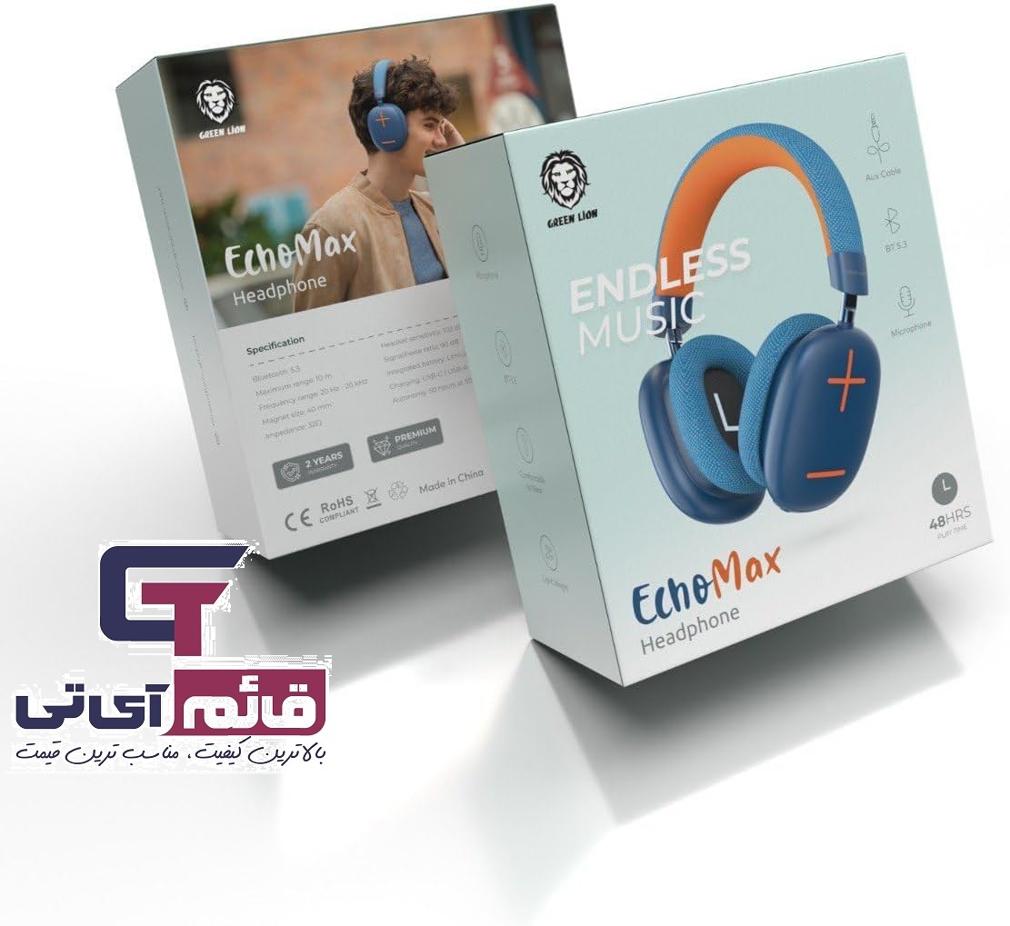 هدست بلوتوثی گرین لاین مدل Bluetooth Headset Green Lion Echo Max در قائم آی تی 