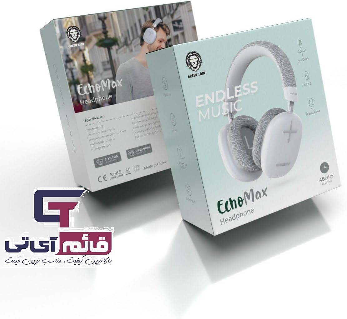 هدست بلوتوثی گرین لاین مدل Bluetooth Headset Green Lion Echo Max در قائم آی تی 