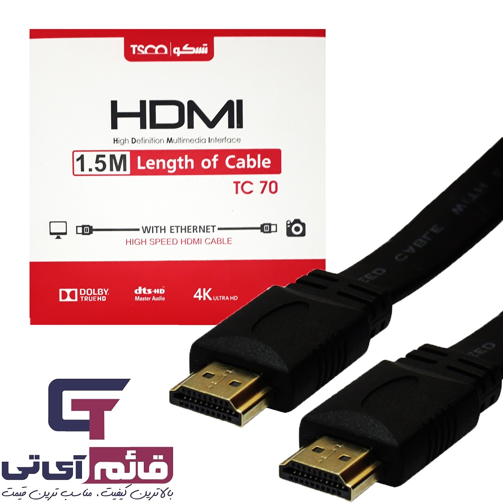 کابل CABLE HDMI تسکو مدل TSCO TC-70 به طول 1.5 متر در قائم آی تی