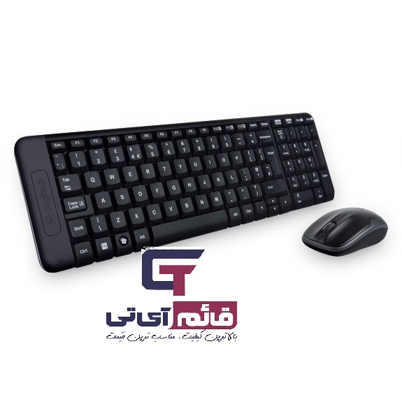 کیبورد و ماوس بی سیم لاجیتک مدل Wireless Keyboard & Mouse Logitech MK-220 در قائم آی تی 