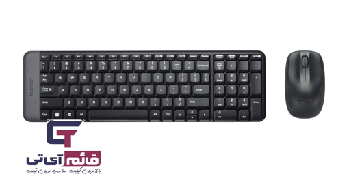 کیبورد و ماوس بی سیم لاجیتک مدل Wireless Keyboard & Mouse Logitech MK-220 حروف فارسی لیزری