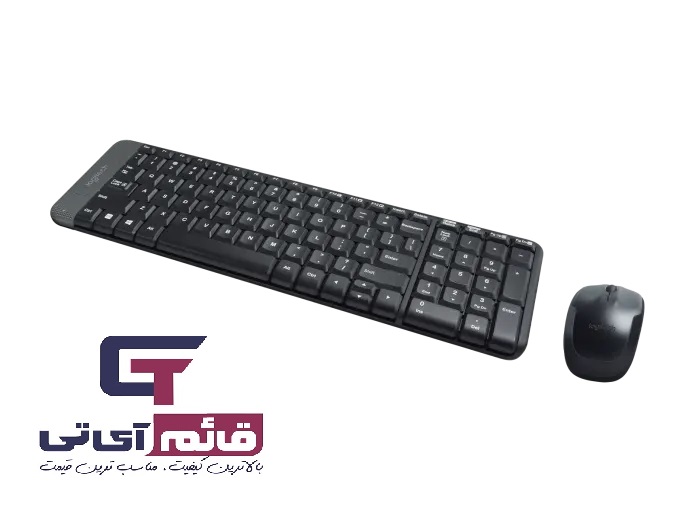 کیبورد و ماوس بی سیم لاجیتک مدل Wireless Keyboard & Mouse Logitech MK-220 در قائم آی تی 