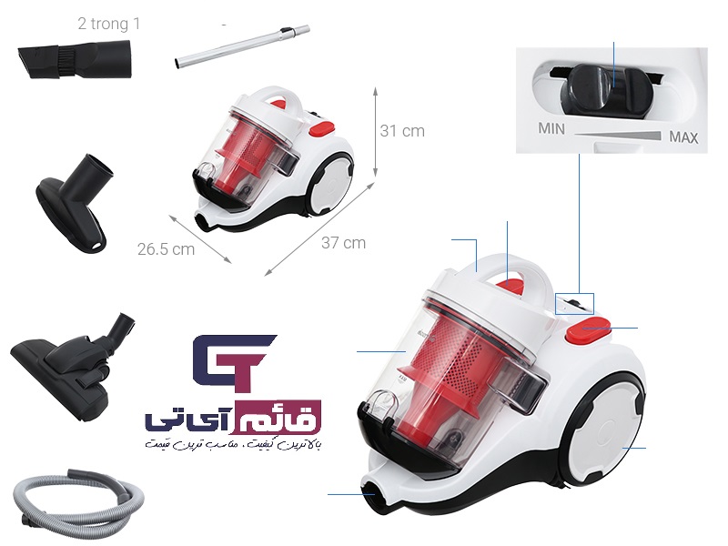 جارو برقی درما شیائومی مدل Xiaomi Deerma Vacuum Cleaner DEM-TJ310W در قائم آی تی 