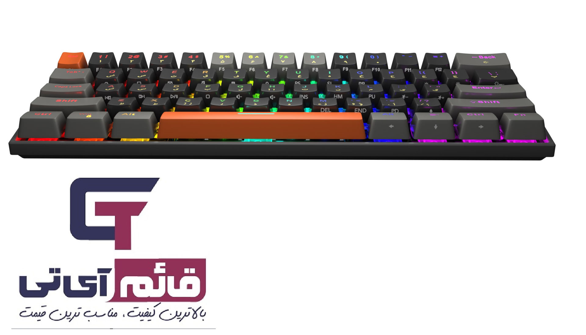 کیبورد گیمینگ مکانیکال تسکو مدل Gaming Mechanical Keyboard Tsco TK 8161 در قائم آی تی 