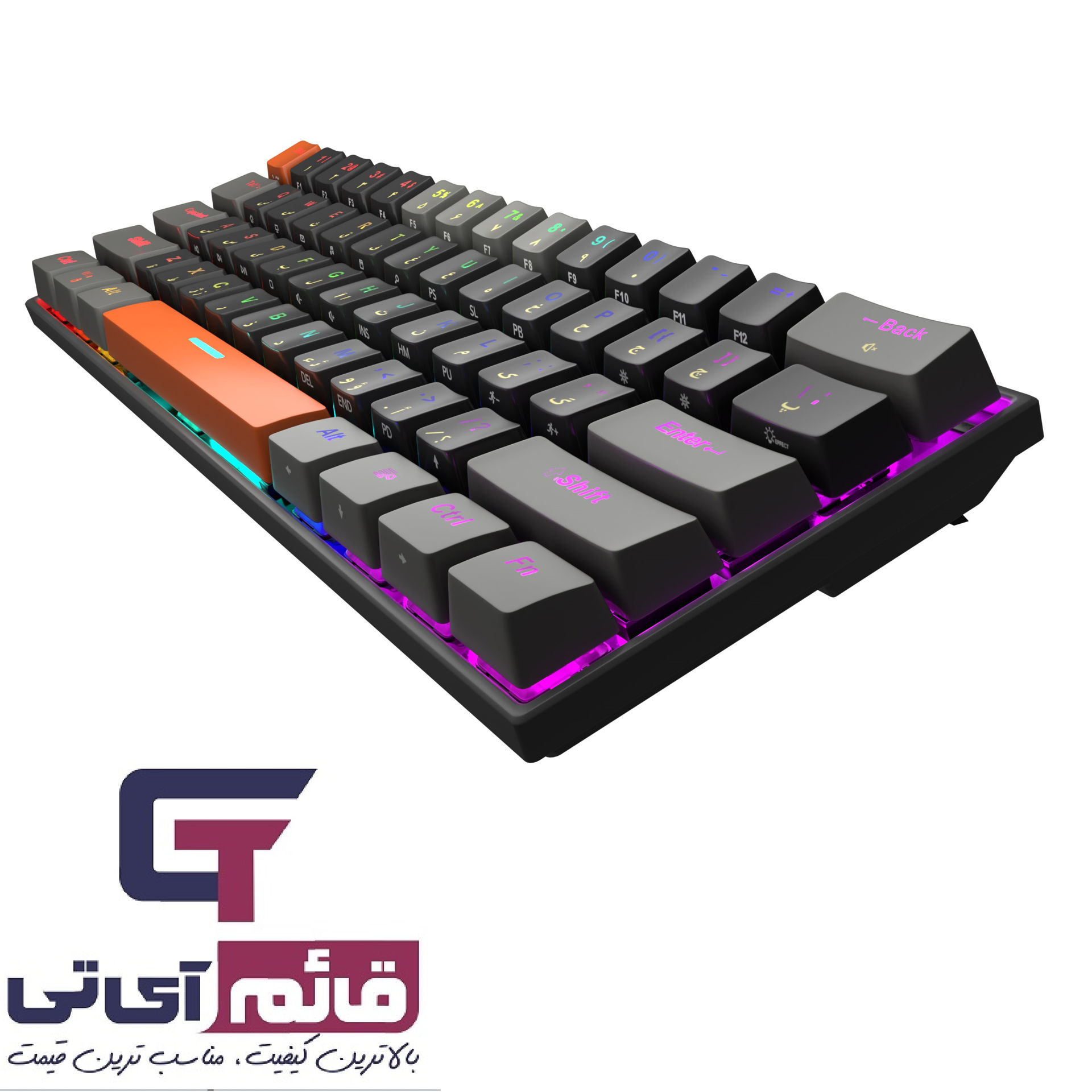 کیبورد گیمینگ مکانیکال تسکو مدل Gaming Mechanical Keyboard Tsco TK 8161 در قائم آی تی 